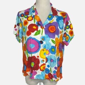 Vintage Jams World Colorful Lollipop Hawaii Shirt (L